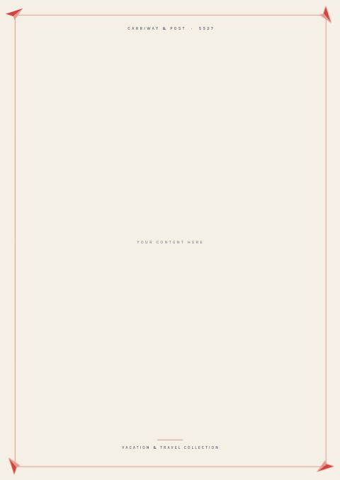 Vacation & Travel Collection — Framed Blank page