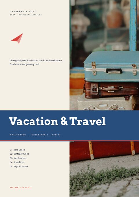 Vacation & Travel Collection — Cover · band page