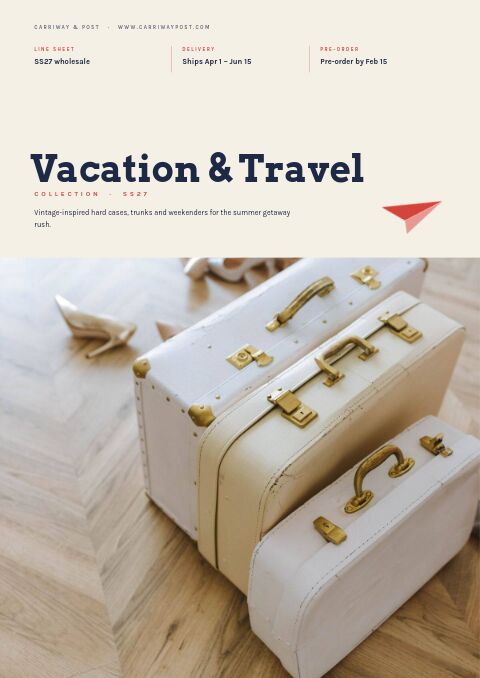 Vacation & Travel Collection — Cover · poster page
