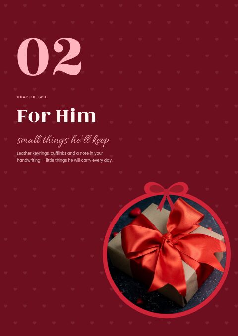 Valentine’s Gift Guide — Collection Divider page