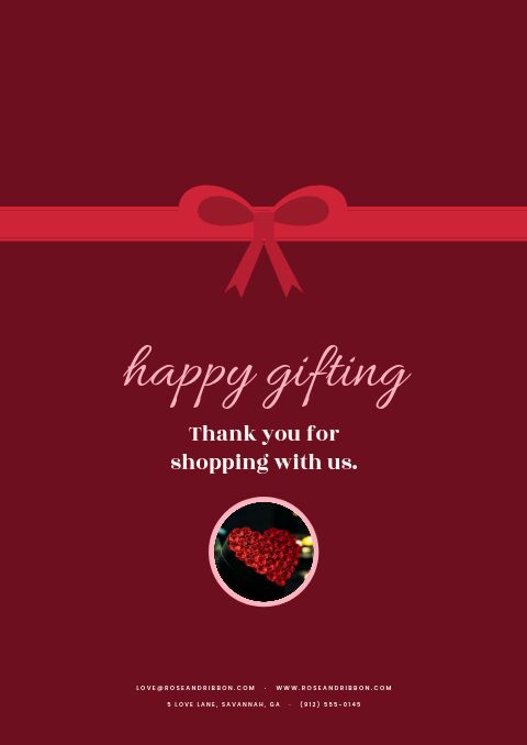 Valentine’s Gift Guide — Back Cover page