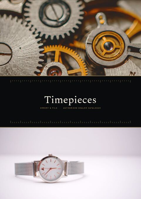 Watches Catalog — Cover · band page