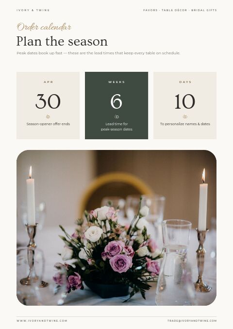 Wedding Season — Event / Launch page