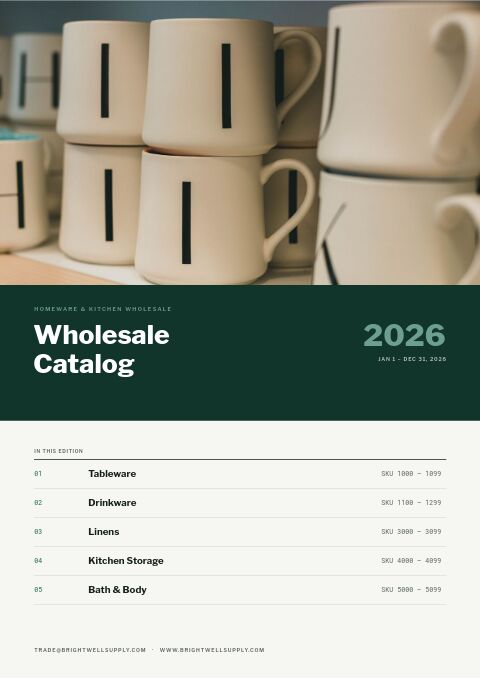 Wholesale Catalog — Cover · band page