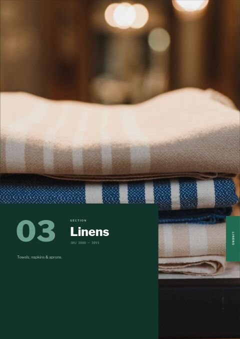 Wholesale Catalog — Collection Divider page