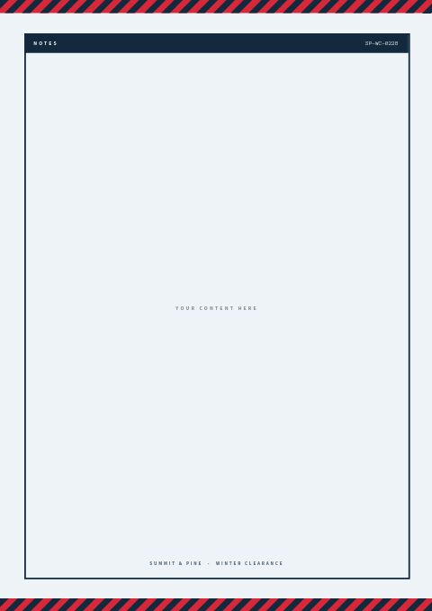 Winter Clearance — Framed Blank page