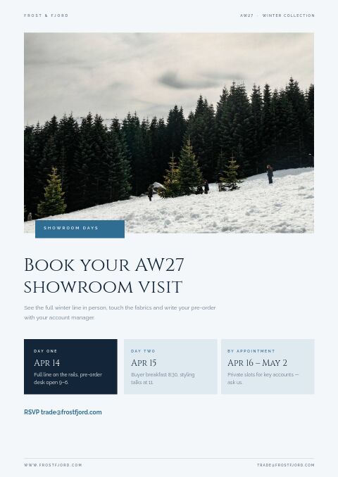 Winter Collection — Event / Launch page