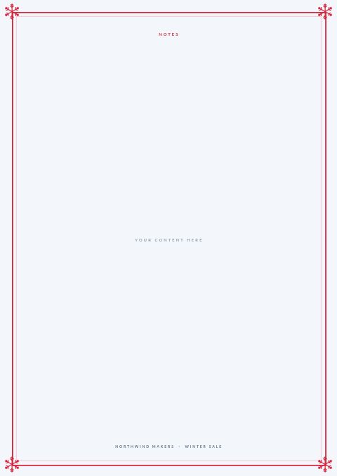 Winter Sale — Framed Blank page