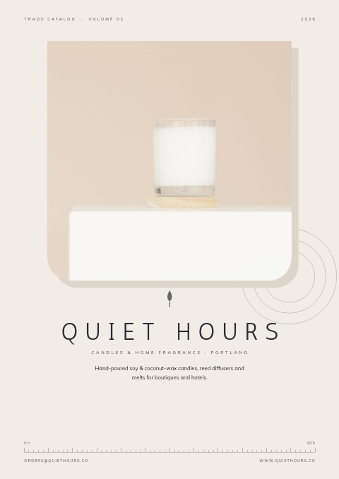 Candles & Home Fragrance catalog template cover