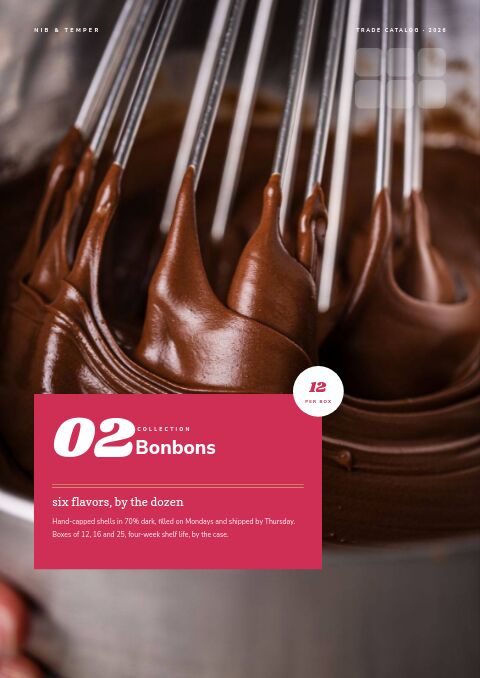 Chocolate & Confectionery — Collection Divider page