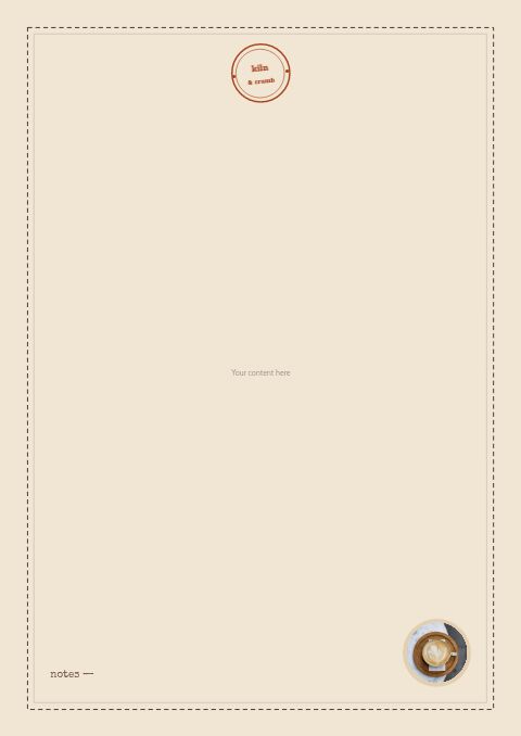 Coffee & Bakery — Framed Blank page