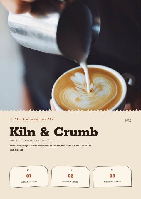Coffee & Bakery — Cover · band page