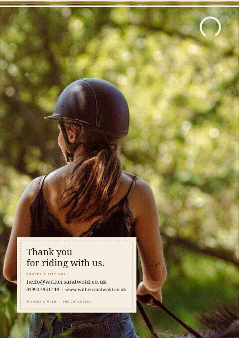 Equestrian & Country — Back Cover page