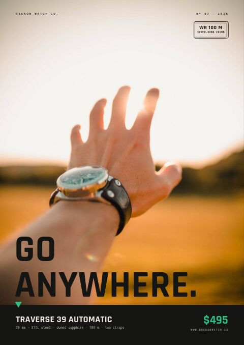 Field & Dive Watches — Cover · poster page