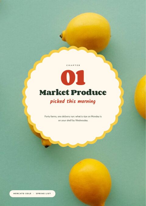 Food & Beverage — Collection Divider page