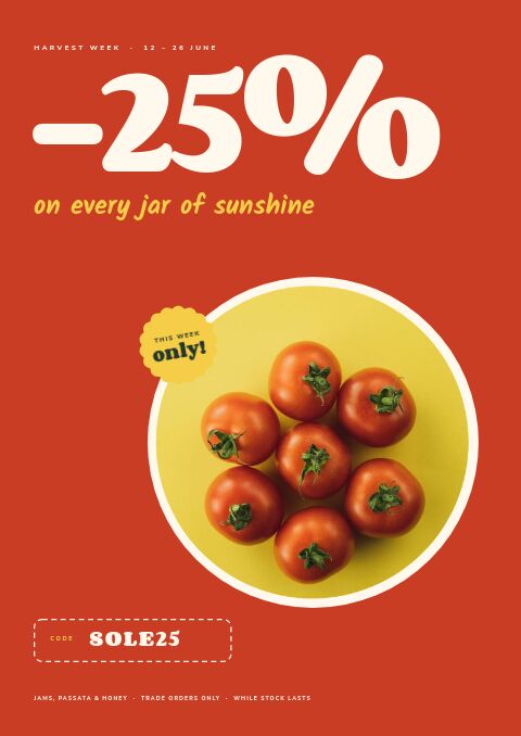 Food & Beverage — Promo / Sale page