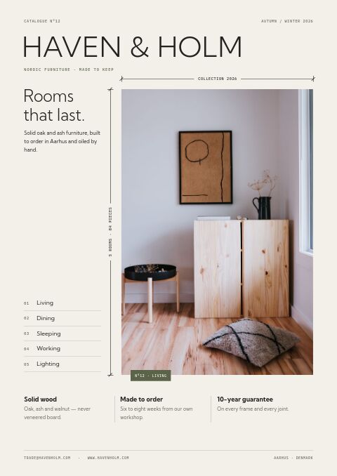 Furniture & Home catalog template cover