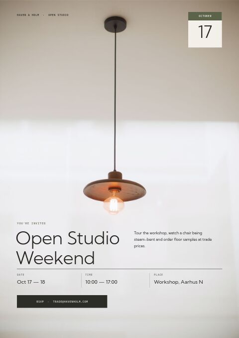 Furniture & Home — Event / Launch page