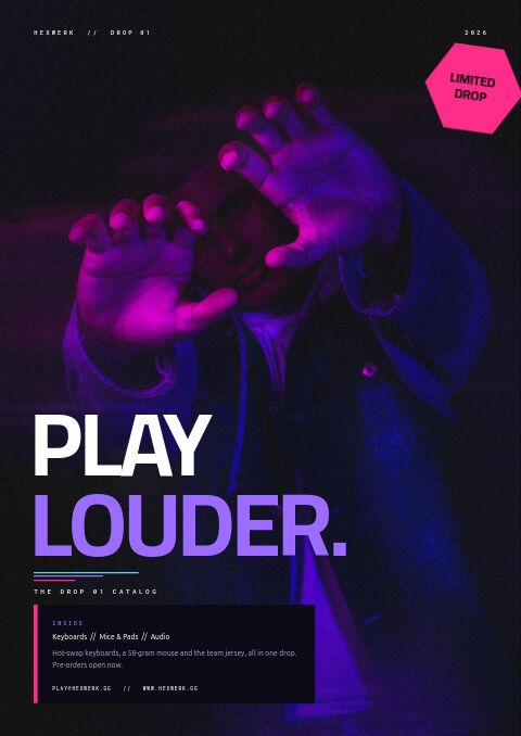 Gaming & Esports Gear — Cover · poster page