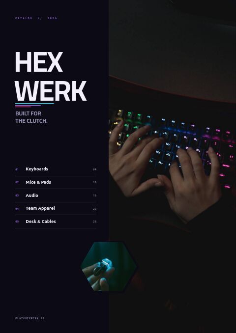 Gaming & Esports Gear — Cover · split page