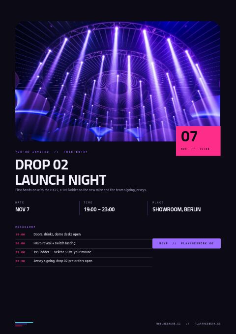 Gaming & Esports Gear — Event / Launch page
