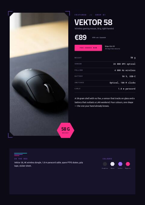Gaming & Esports Gear — Featured Product page