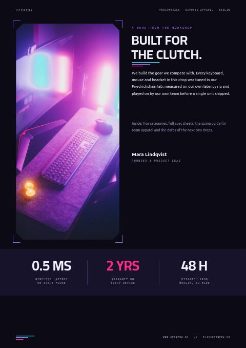 Gaming & Esports Gear — Welcome / About page