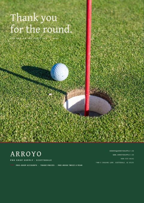 Golf & Club — Back Cover page
