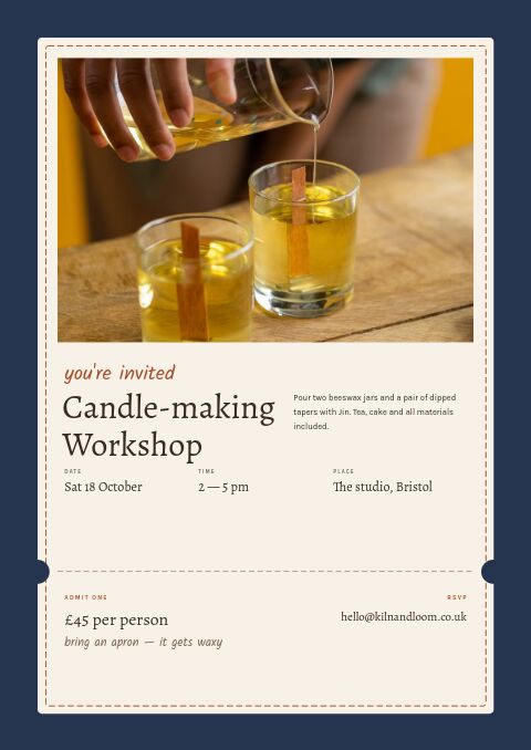 Handmade & Craft — Event / Launch page