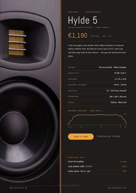 Hi-Fi & Audio — Featured Product page