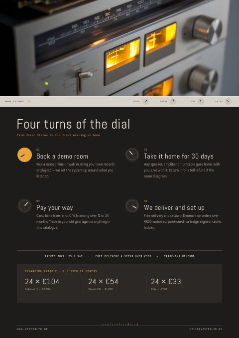 Hi-Fi & Audio — How to Order page