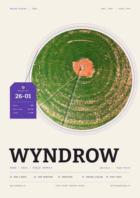 Agricultural Supplies Premium catalog template cover