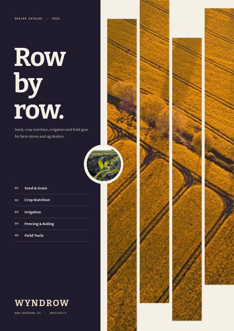 Agricultural Supplies Premium — Cover · split page