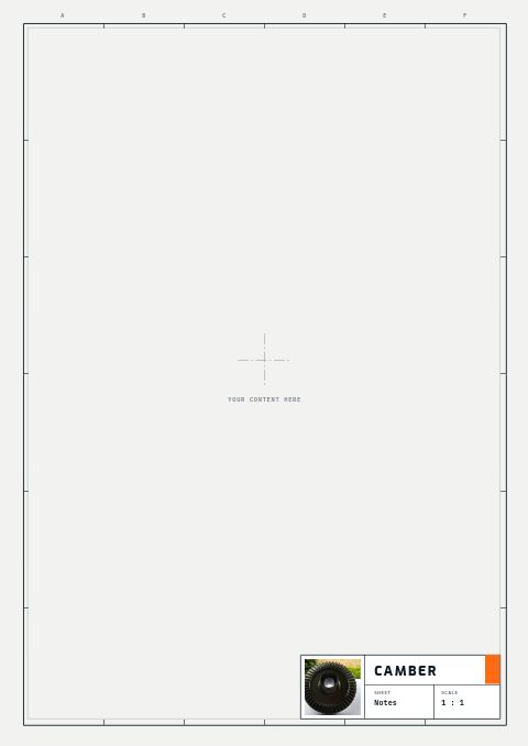 Automotive Parts Premium — Framed Blank page