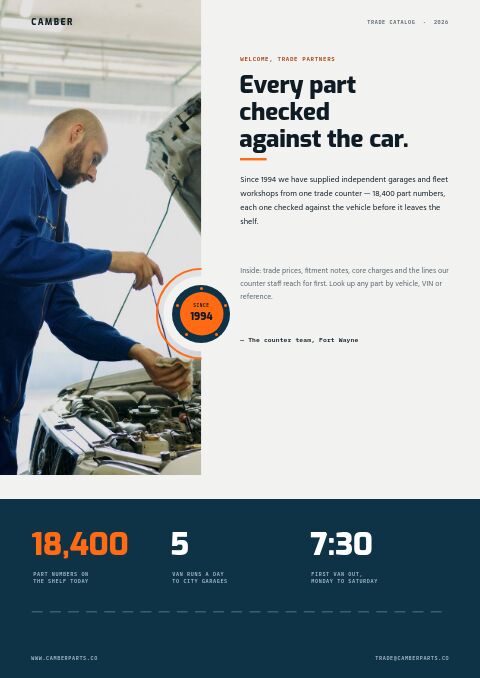 Automotive Parts Premium — Welcome / About page