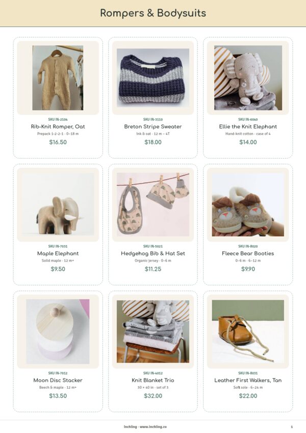 Baby & Kids Premium — product page, 3 × 3 grid