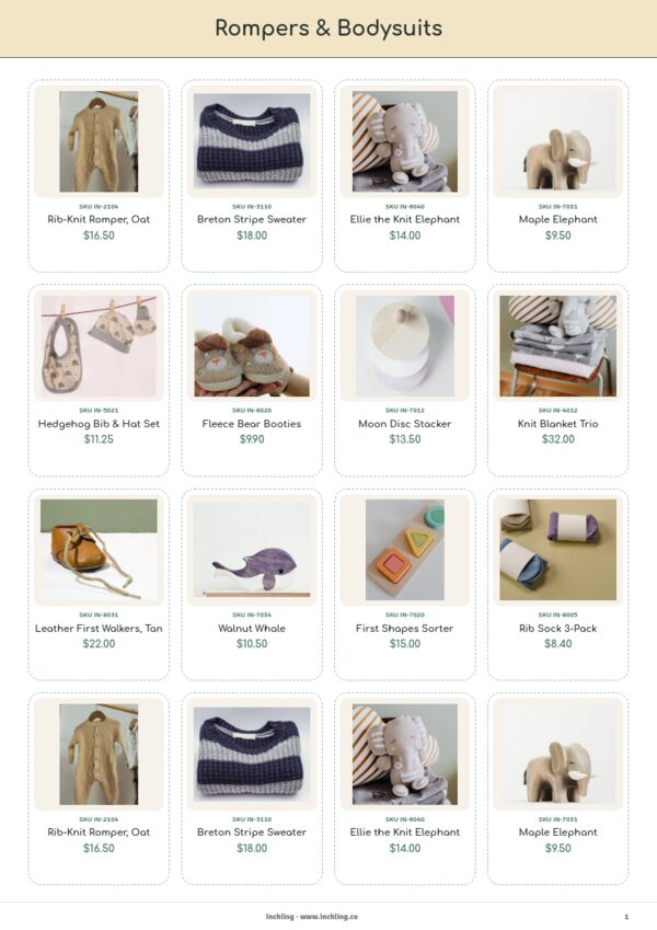 Baby & Kids Premium — product page, 4 × 4 grid