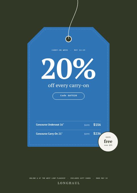 Bags & Luggage Premium — Promo / Sale page
