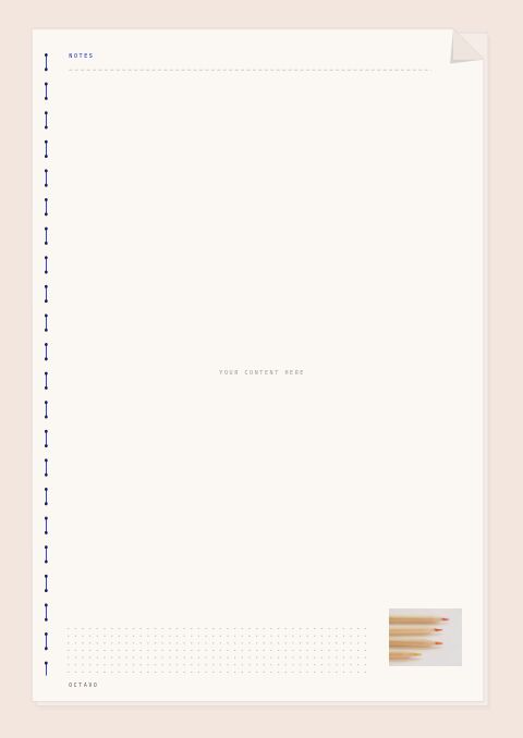 Books & Stationery Premium — Framed Blank page