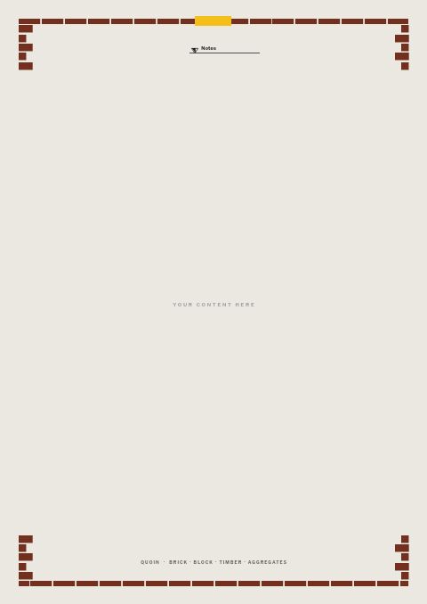 Building Materials Premium — Framed Blank page