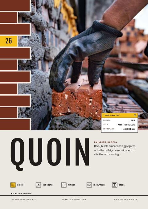 Building Materials Premium catalog template cover