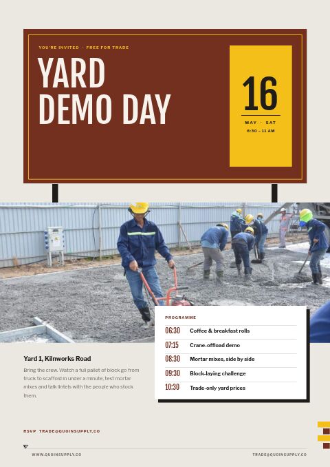 Building Materials Premium — Event / Launch page