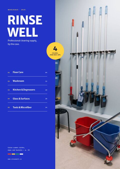 Cleaning Supplies Premium — Cover · split page