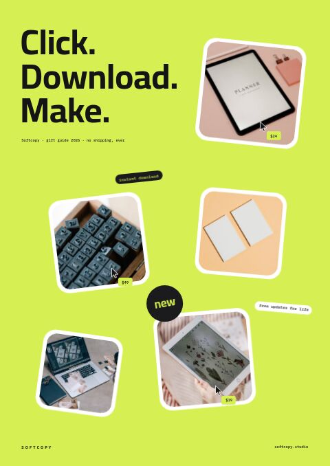 Digital Products Premium — Cover · sticker page