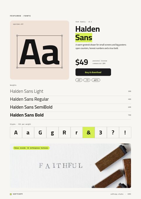 Digital Products Premium — Featured Product page
