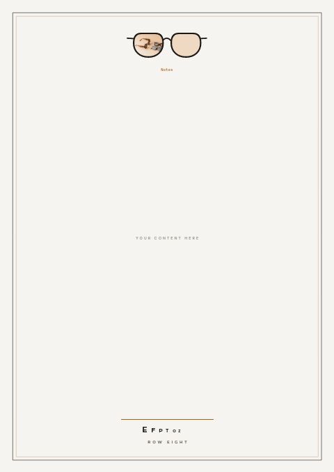 Eyewear Premium — Framed Blank page