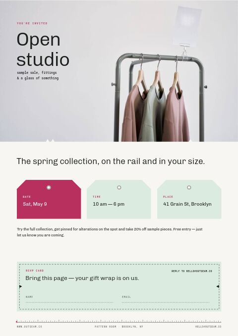Fashion Premium — Event / Launch page