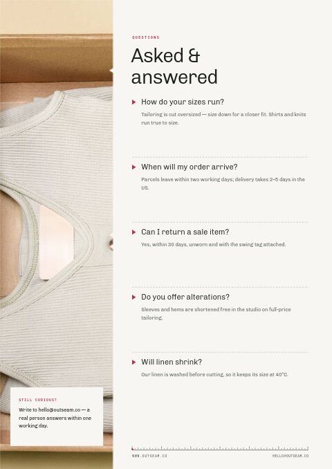 Fashion Premium — FAQ page