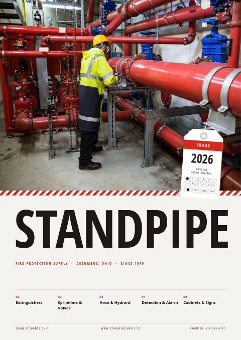 Fire Protection Premium catalog template cover