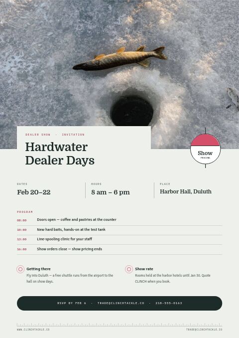 Fishing Premium — Event / Launch page
